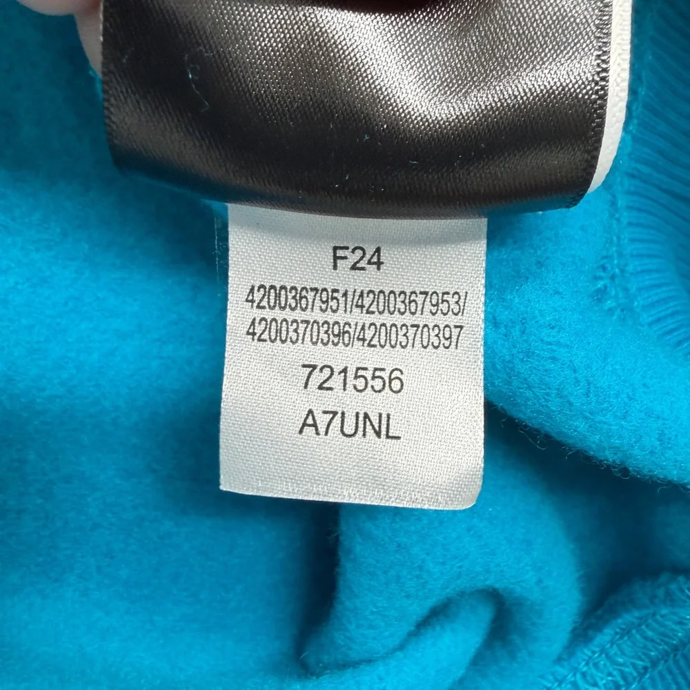 The North Face Mens XL‎ Blue Circular Design Pullover Hoodie Logo Sweatshirt